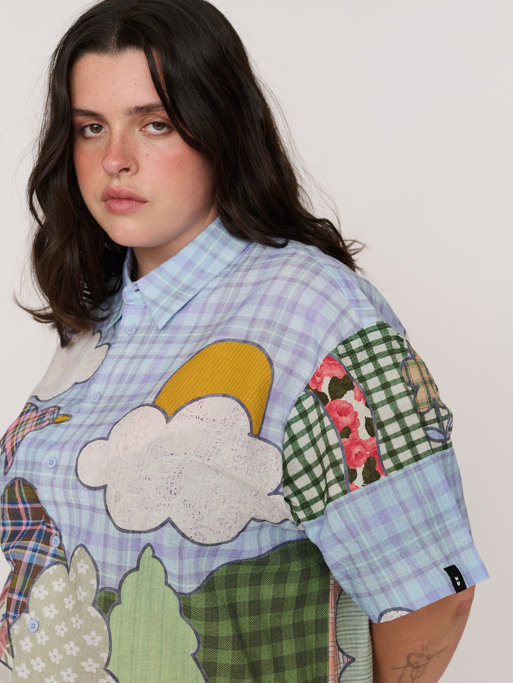 model:Bella wears size XXL and is 5’10”