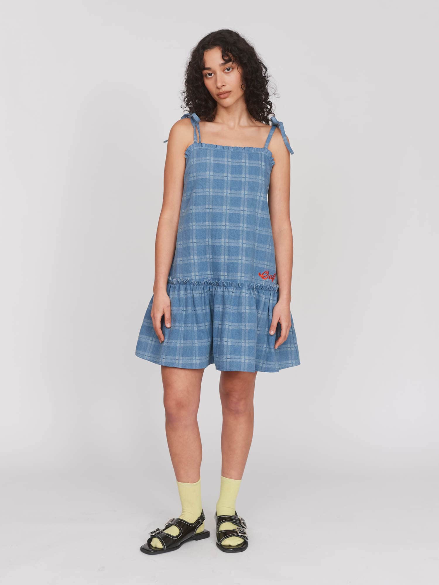 All Inclusive Denim Dress – Lazy Oaf