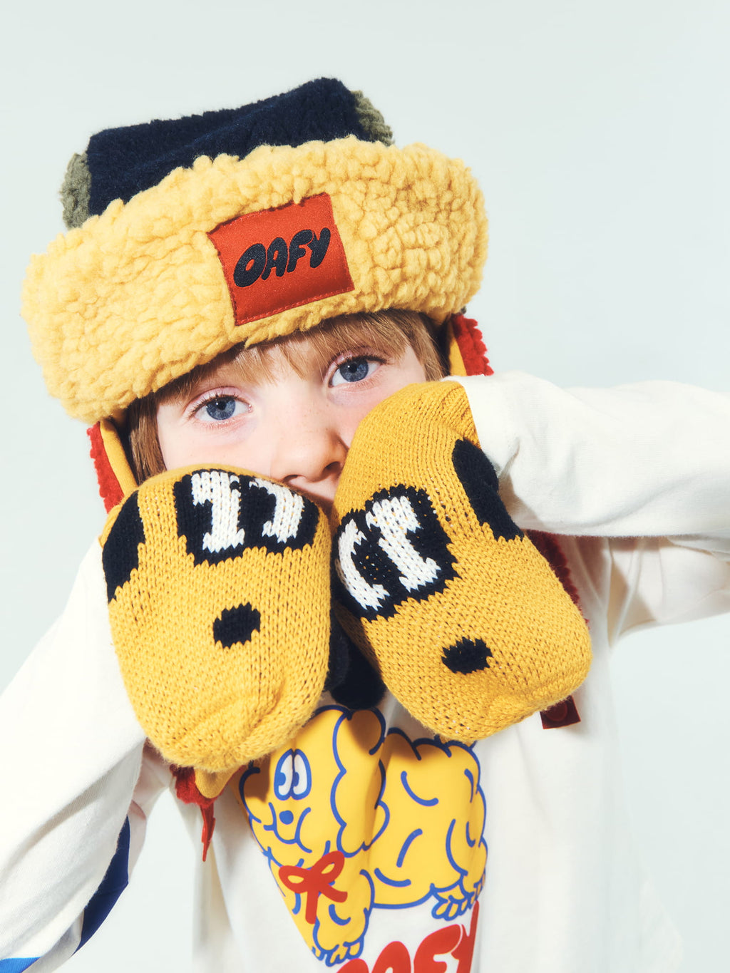 Doggo Knitted Scarf + Glove Set