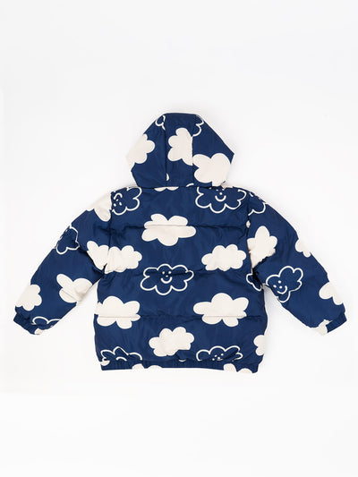 Happy Clouds Puffer Hooded Jacket