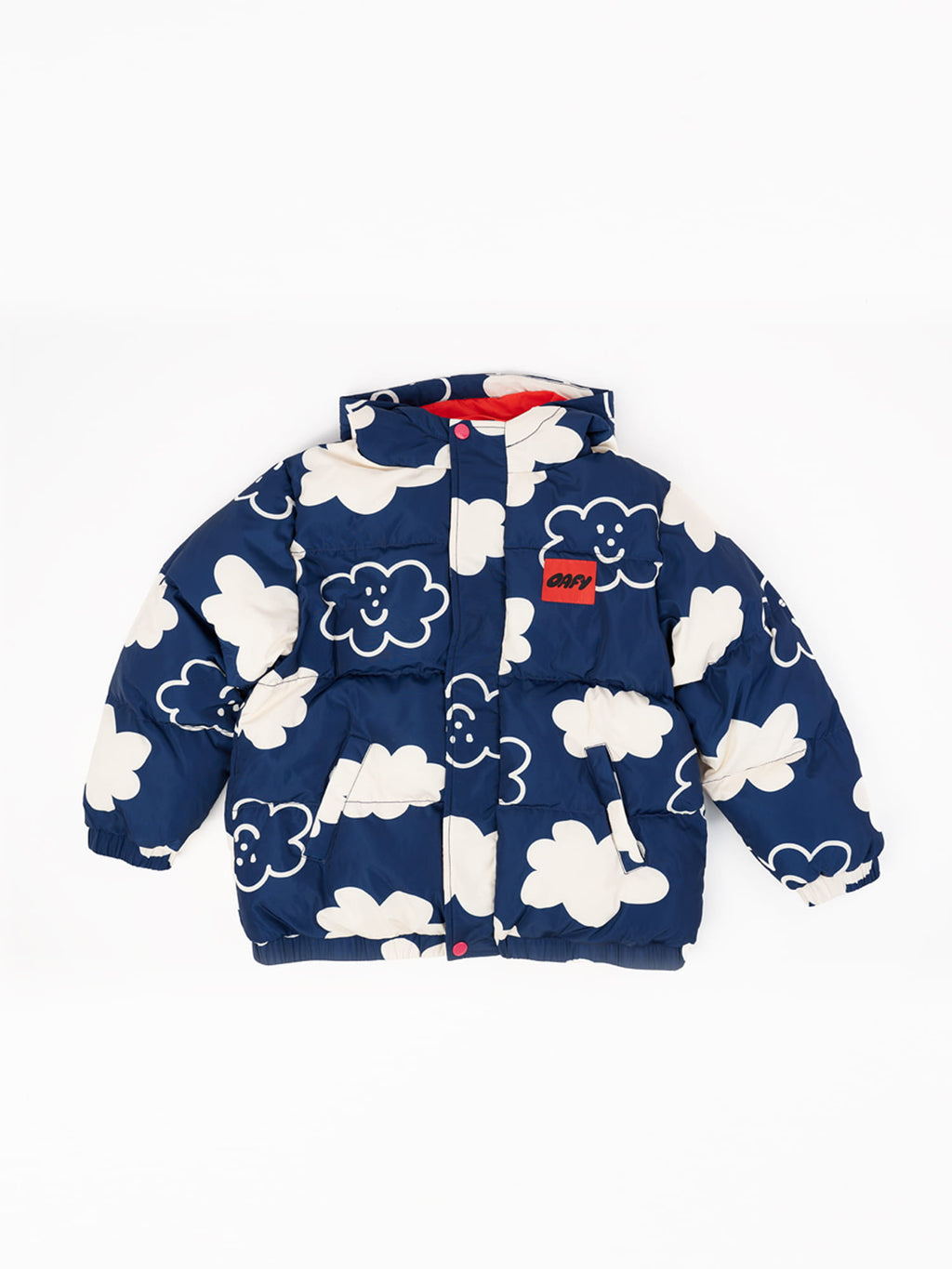 Happy Clouds Puffer Hooded Jacket
