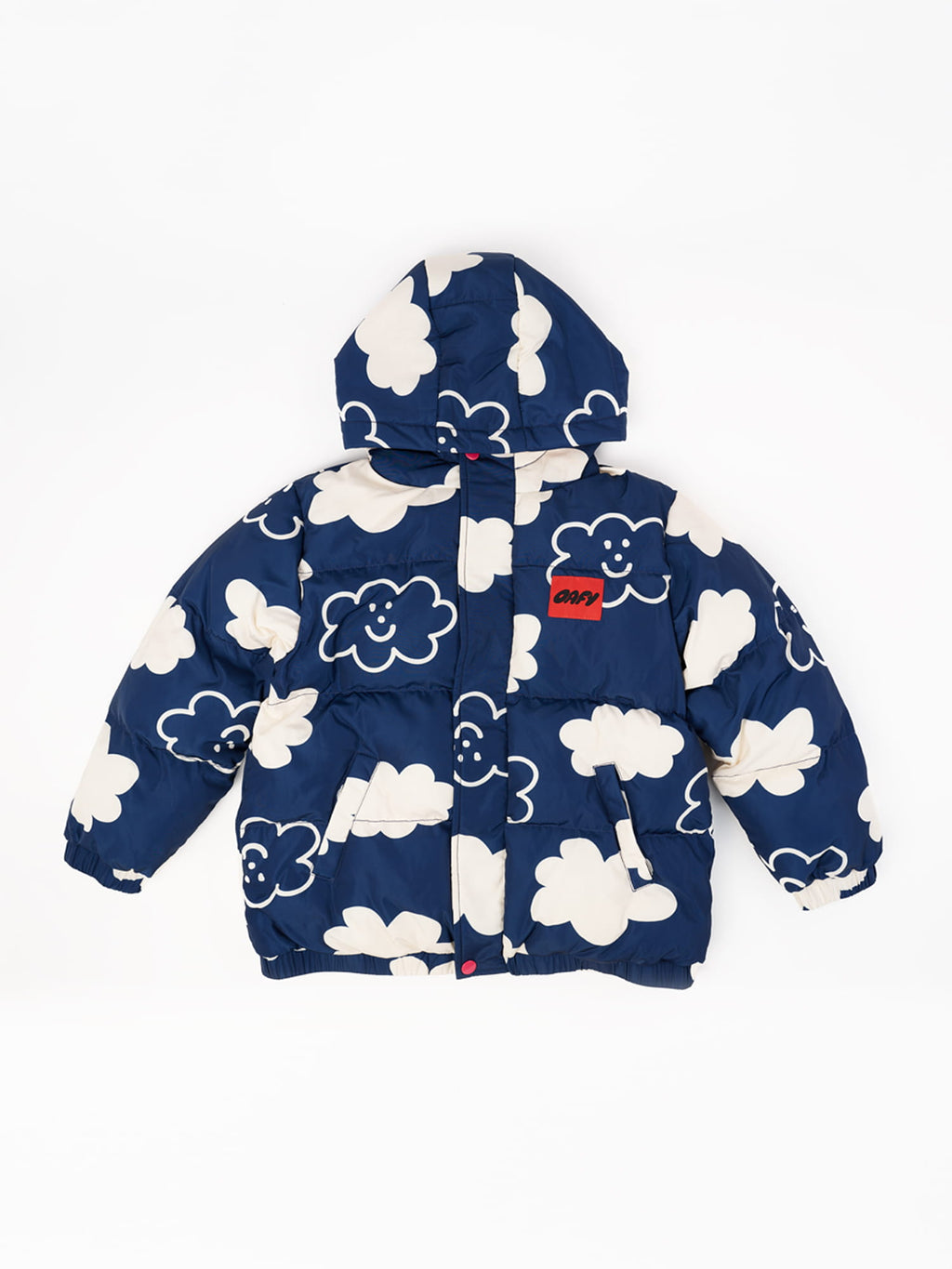 Happy Clouds Puffer Hooded Jacket