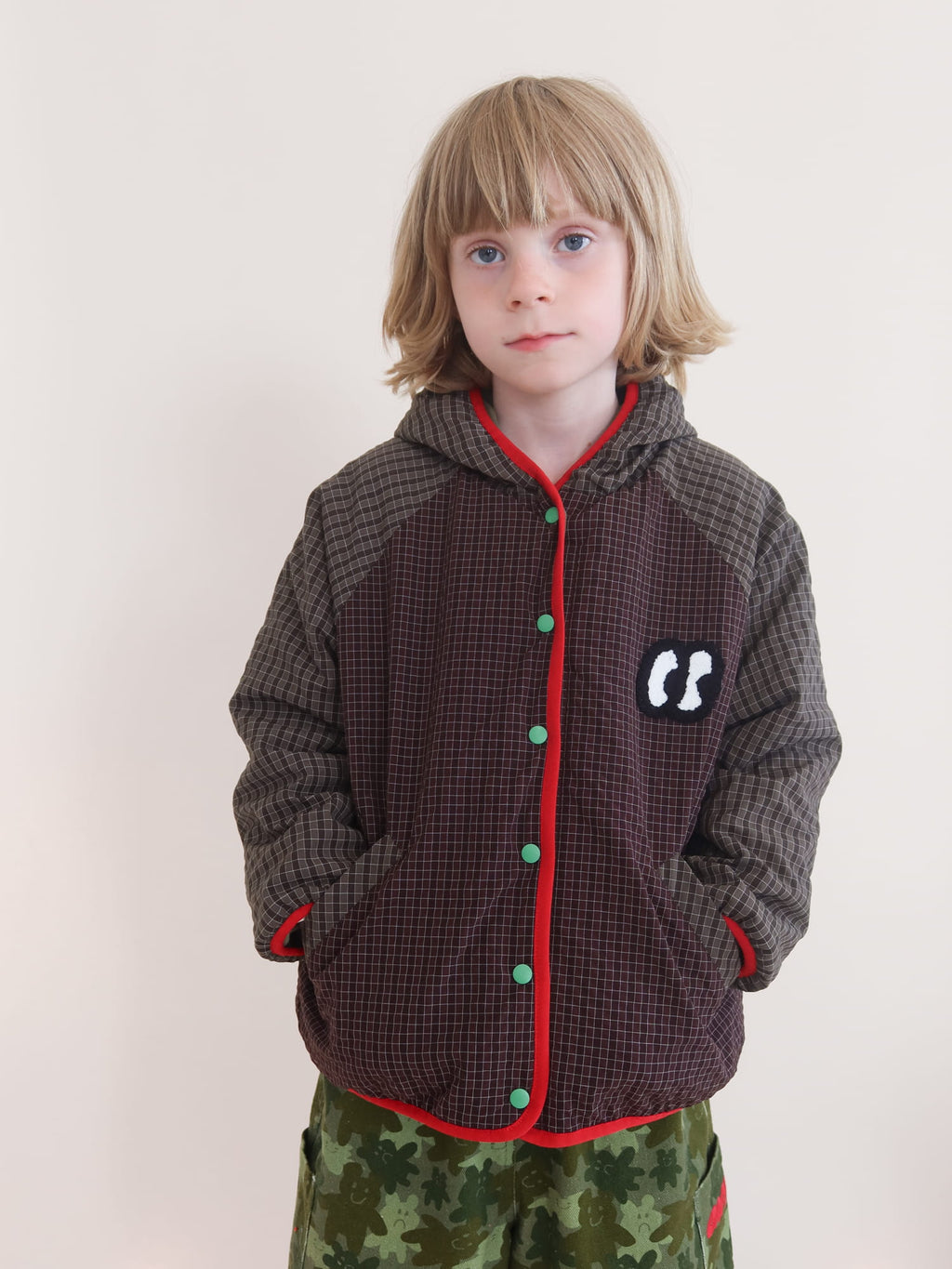 Reversible Checkered Jacket