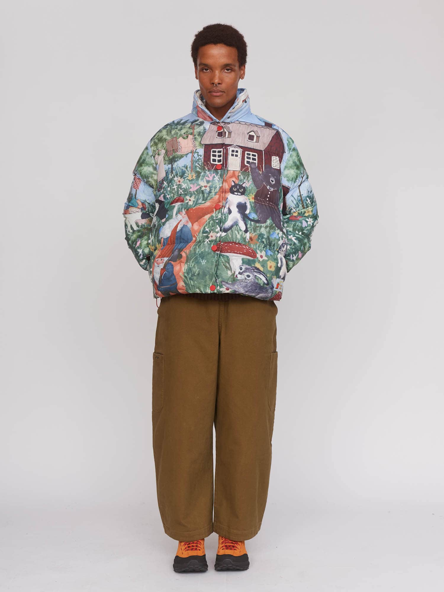 Outsiders Division x Lazy Oaf Garden Puffer Coat