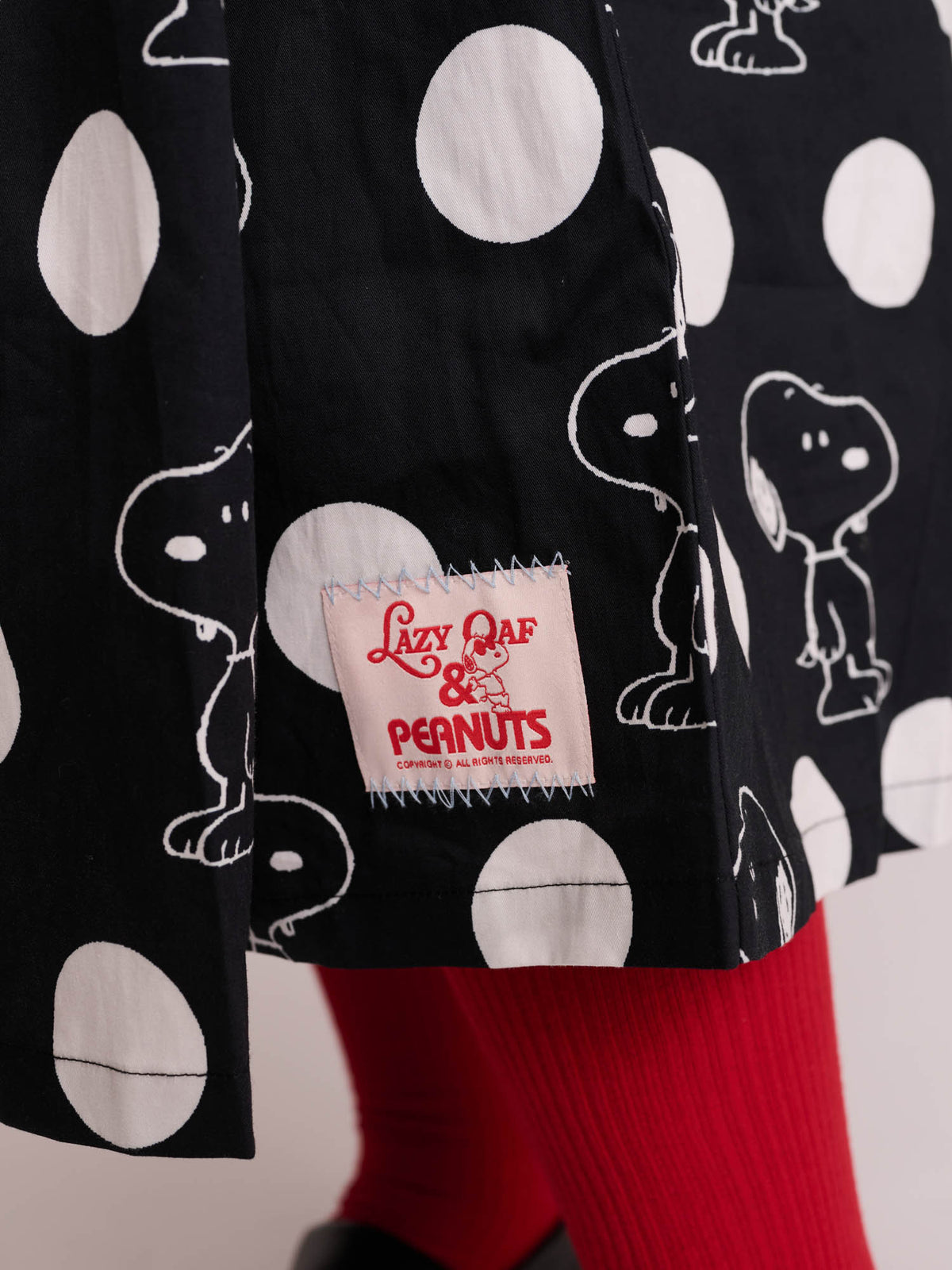 Lazy Oaf x Peanuts Snoopy Spot Frill Midi Dress