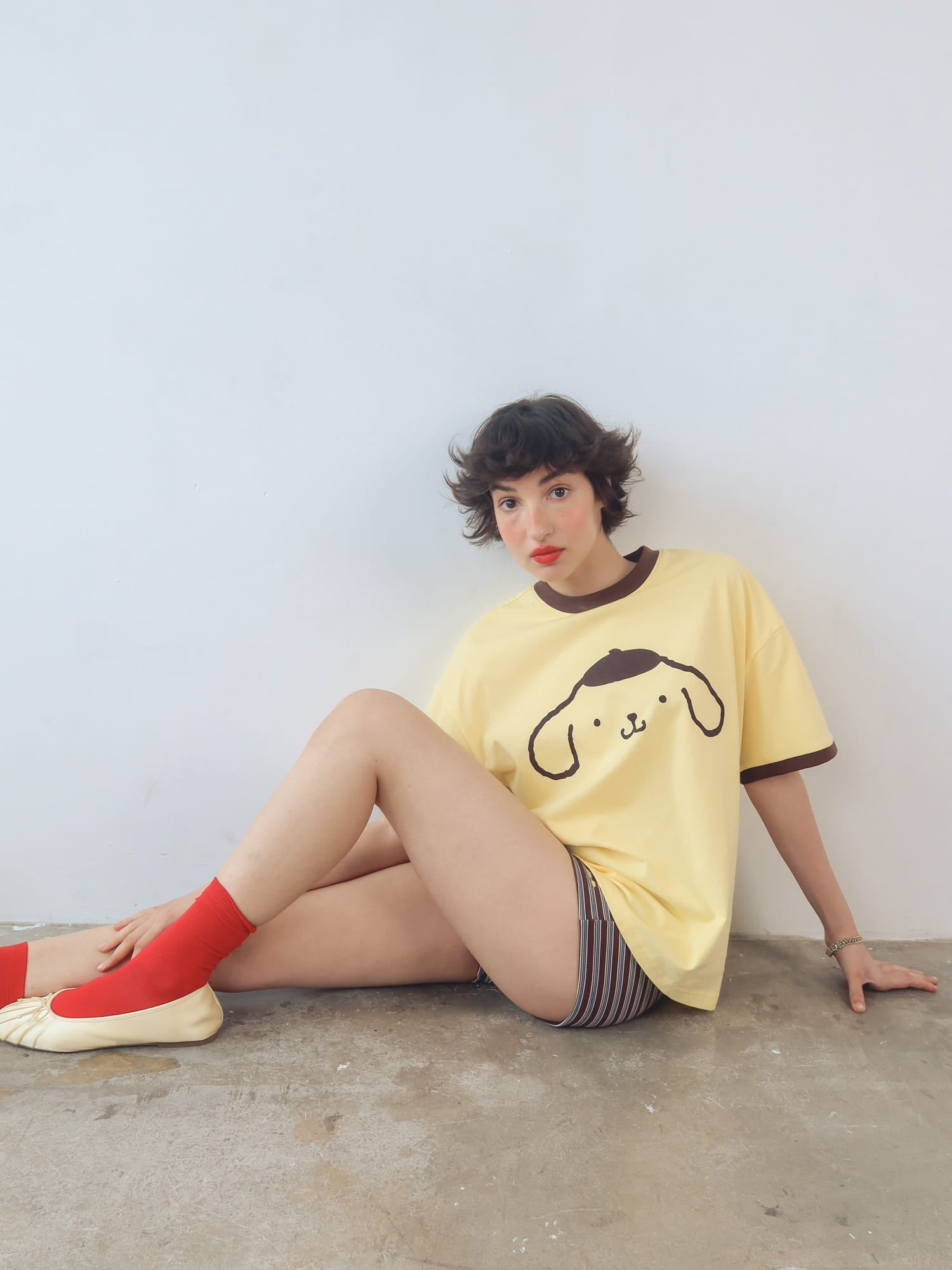 Pompompurin Face T-shirt - PRE-ORDER SHIPS FROM MID AUGUST – Lazy Oaf