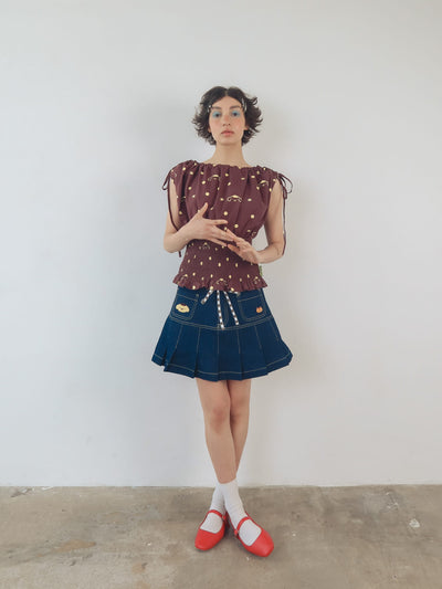 Pompompurin Denim Mini Skirt