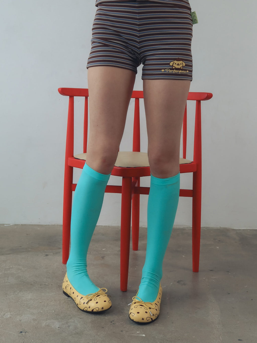 Pompompurin Polka Dot Ballet Flats