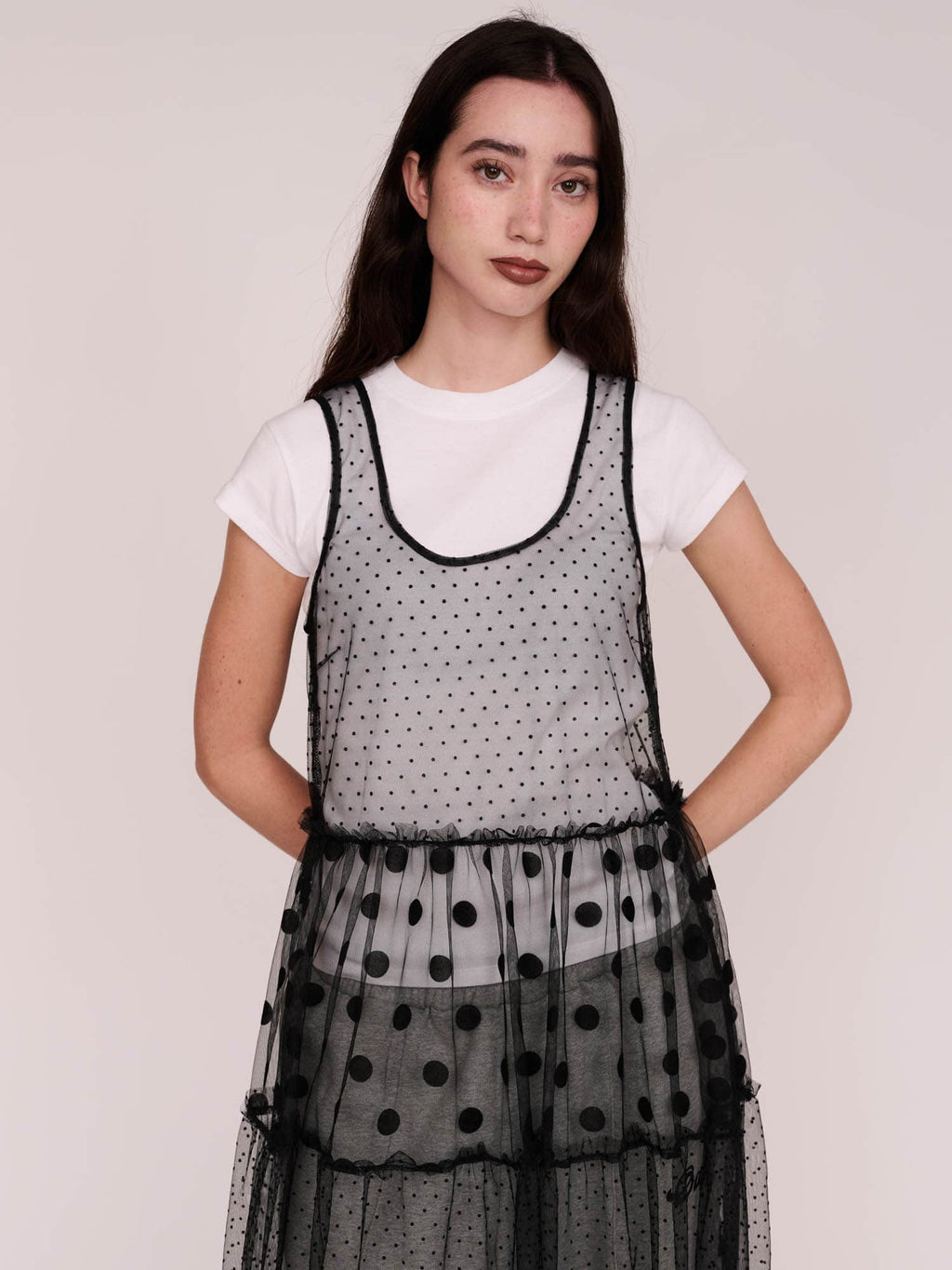 model:Winnie wears size S and is 5’9