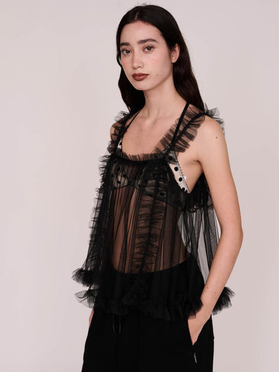 model:Winnie wears size S and is 5’9