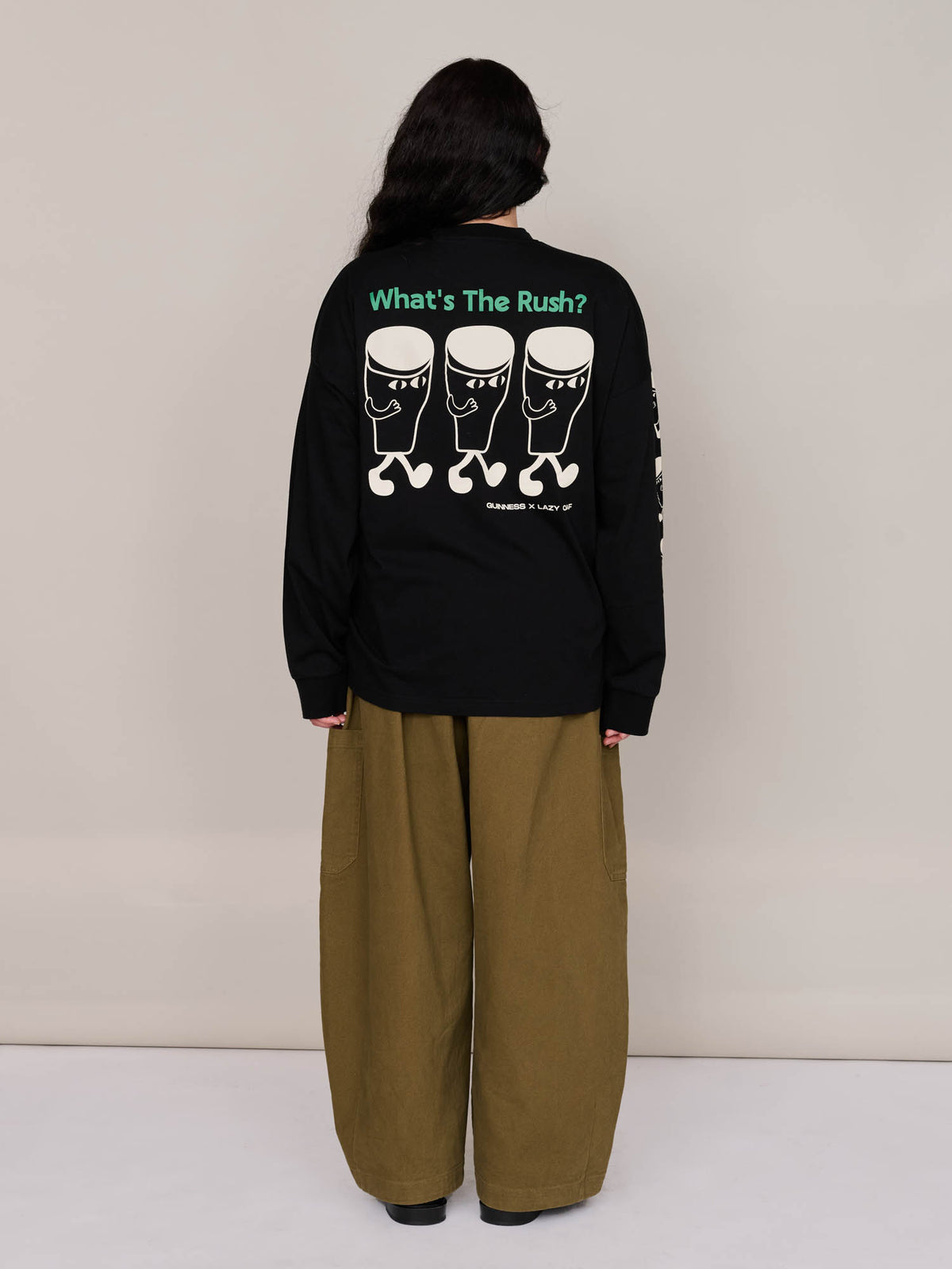 model:Yasmin wears size L and is 5’4”