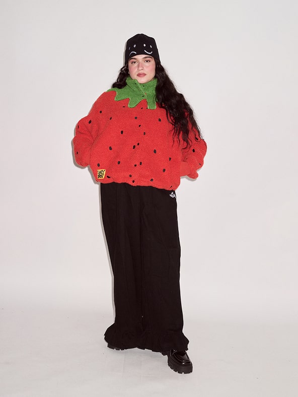 Giant Strawberry Fleece
