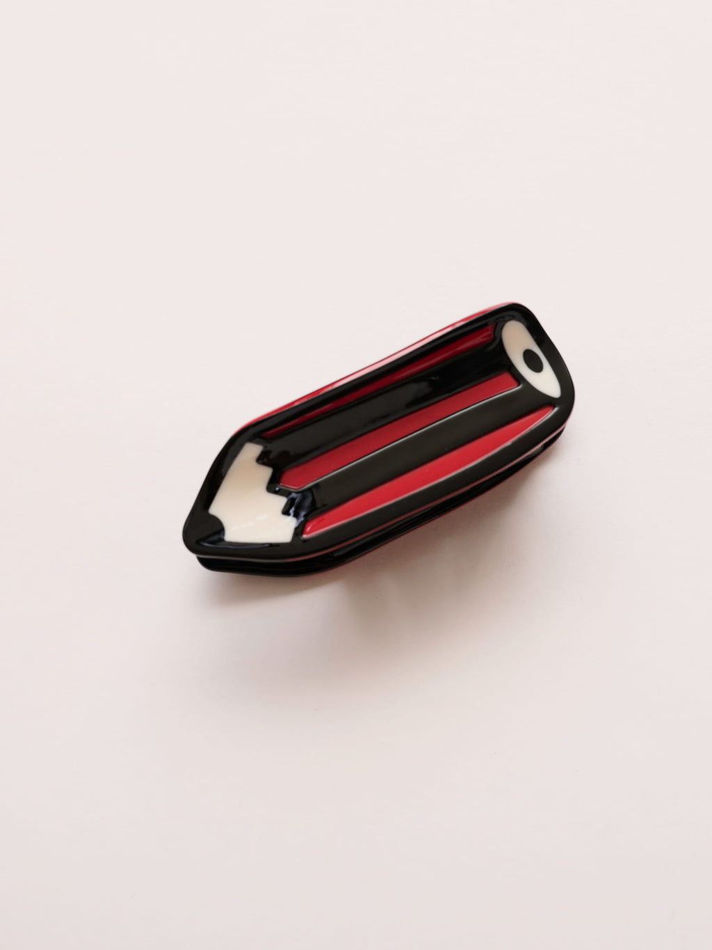 Red And Black Pencil Hair Claw