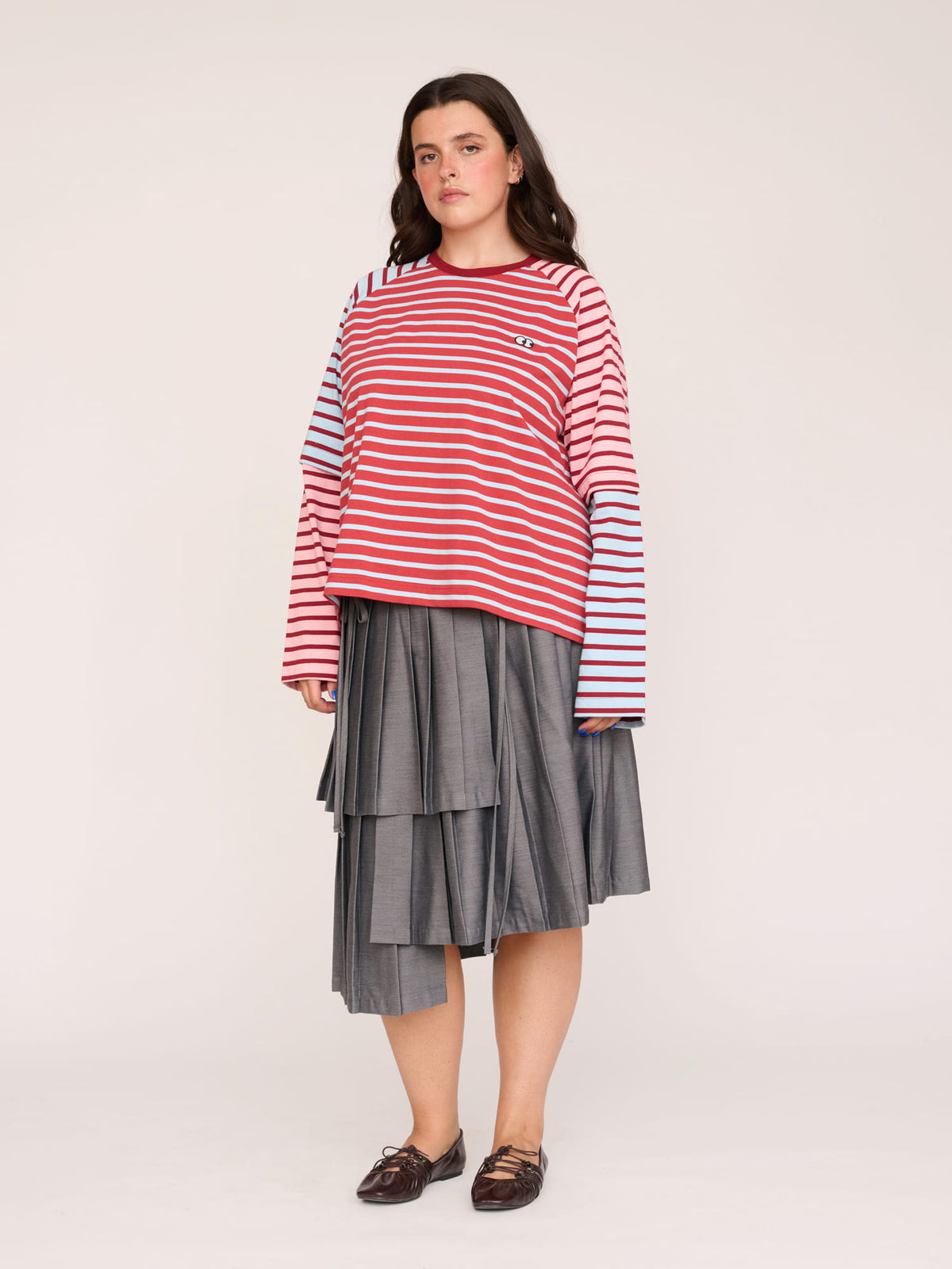 model:Bella wears size XXL and is 5’10”,