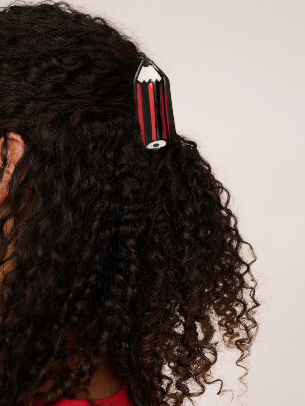 Red And Black Pencil Hair Claw