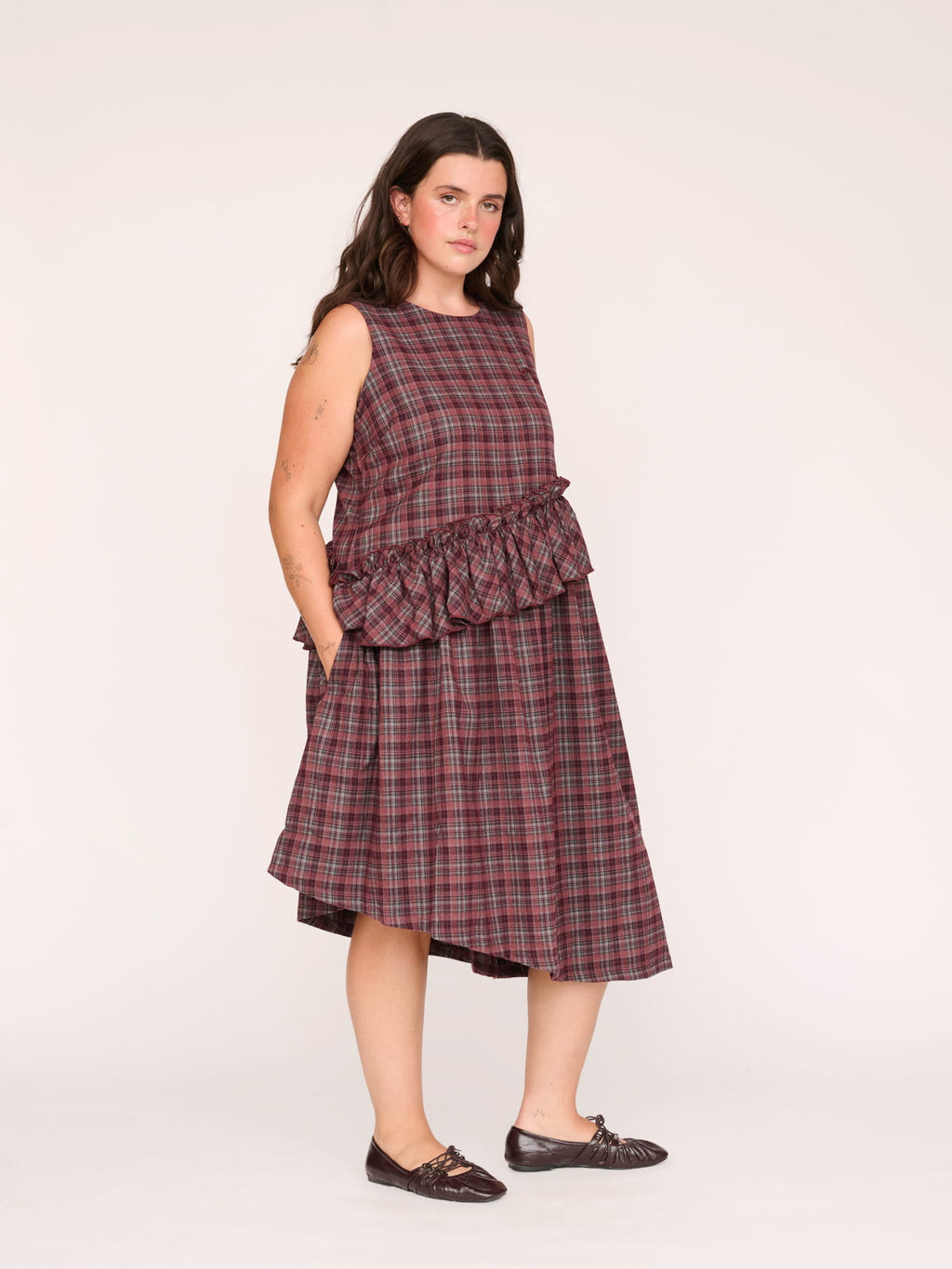 model:Bella wears size XXL and is 5’10”