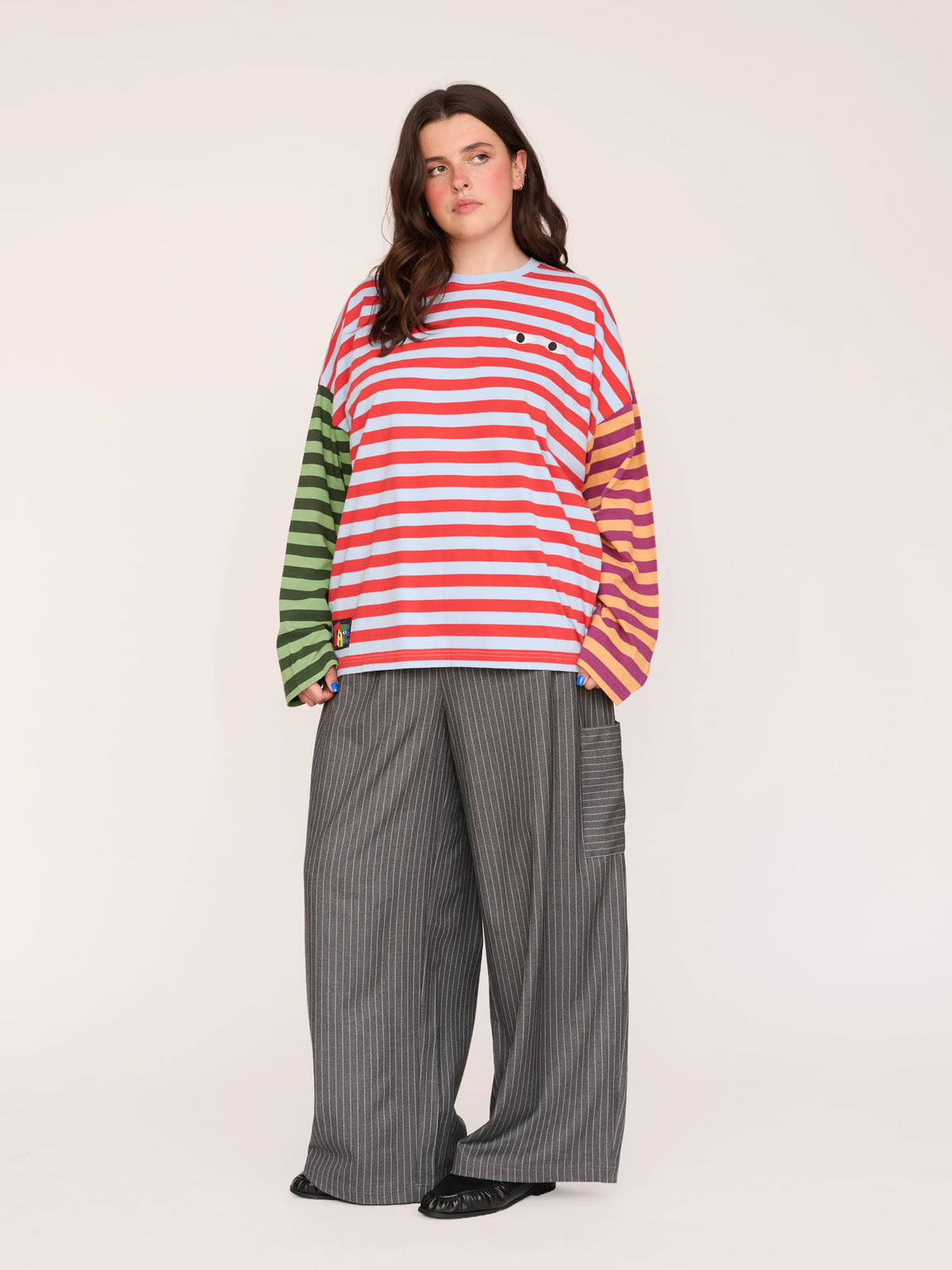model:Bella wears size XL and is 5’10”