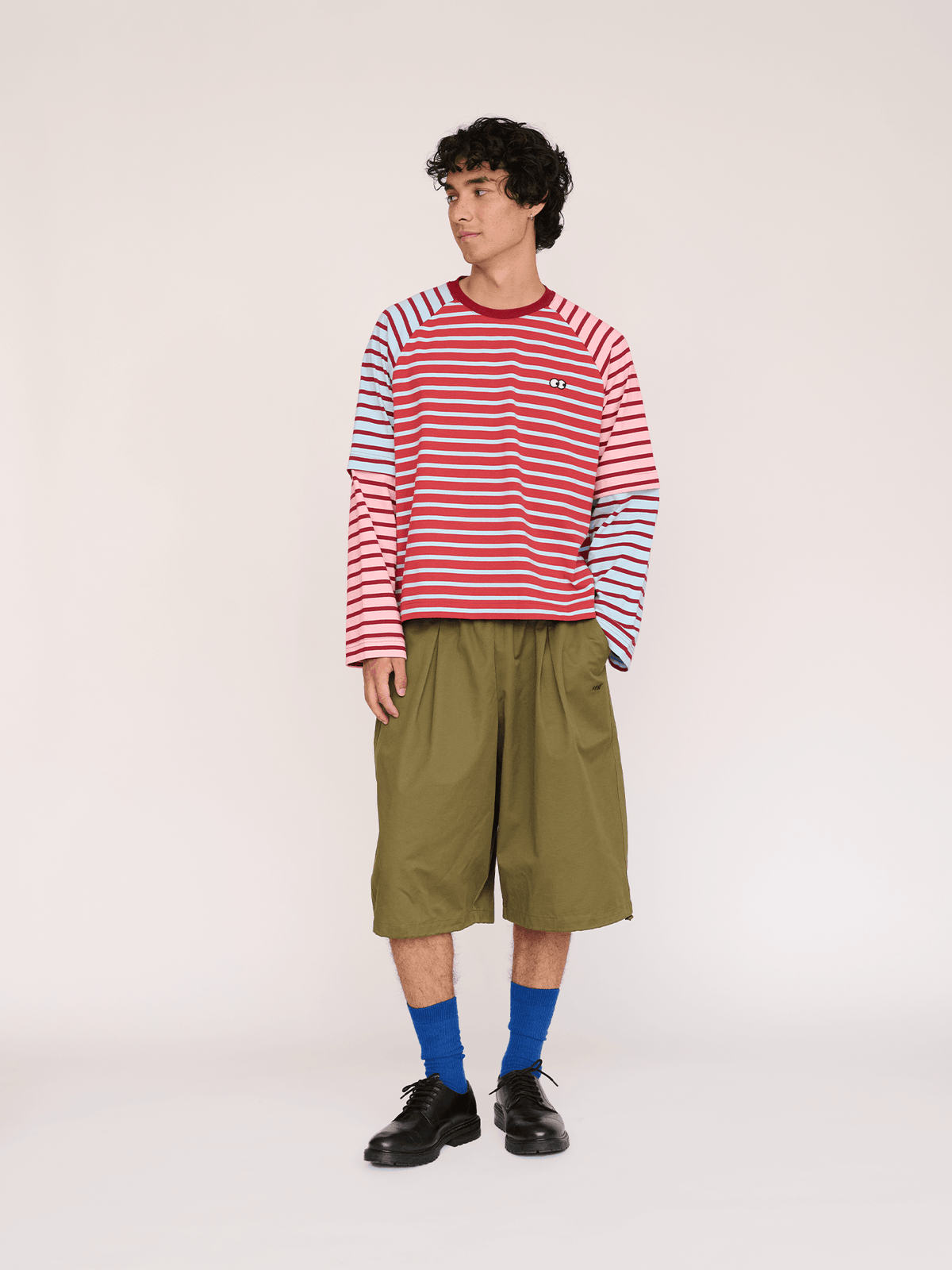 model:Emmett wears size L and is 6’1”