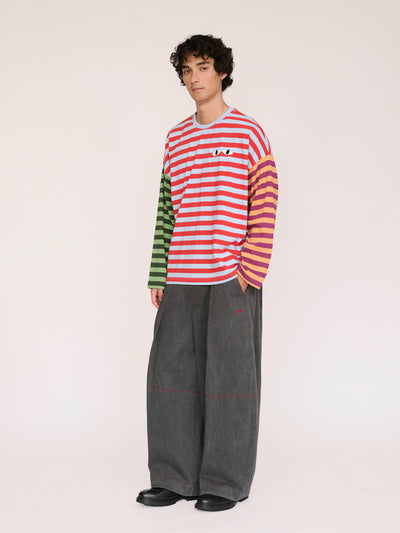 model:Emmett wears size L and is 6’1”