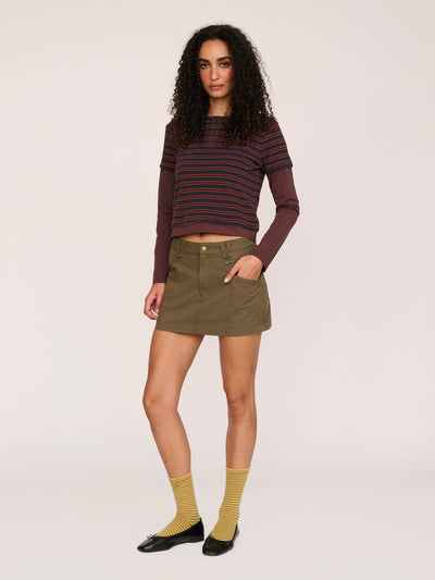 model:Furra wears size 8 and is 5’10”