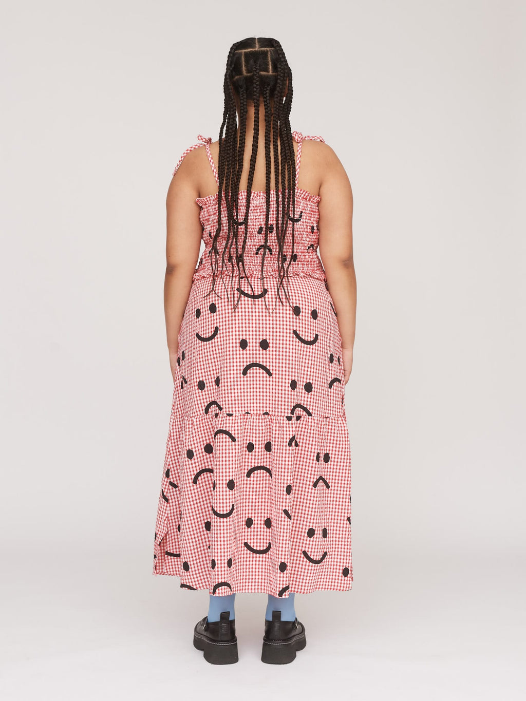 lazy oaf pink gingham dress Sweet Tooth Smock Dress Lazy Oaf