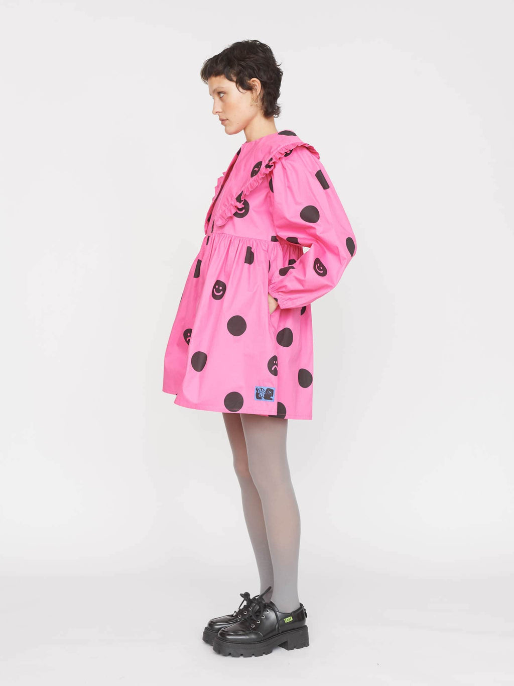 lazy oaf pink dress Sweet Tooth Smock Dress Lazy Oaf