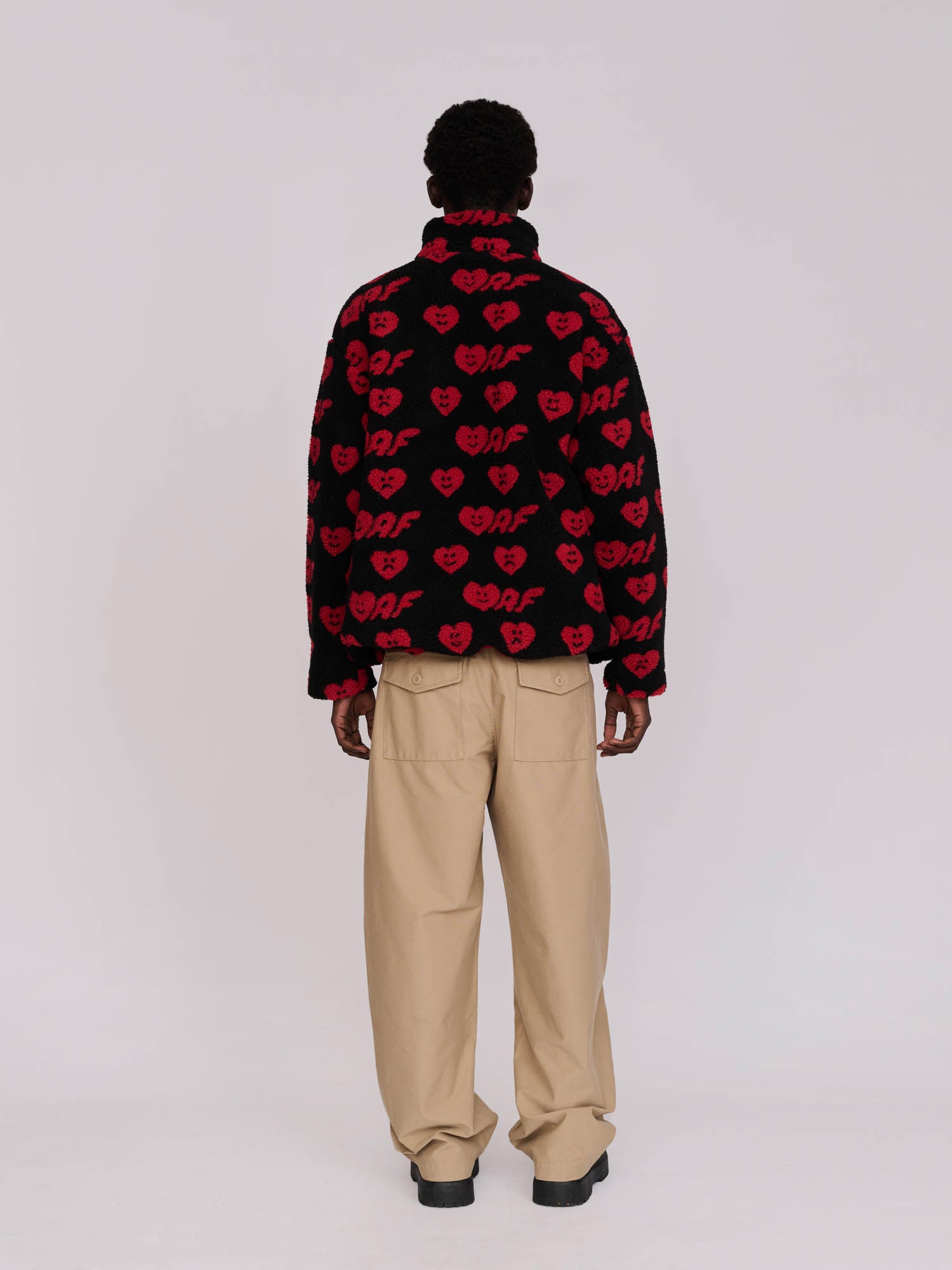 Oaf Heart Zip Through Fleece – Lazy Oaf