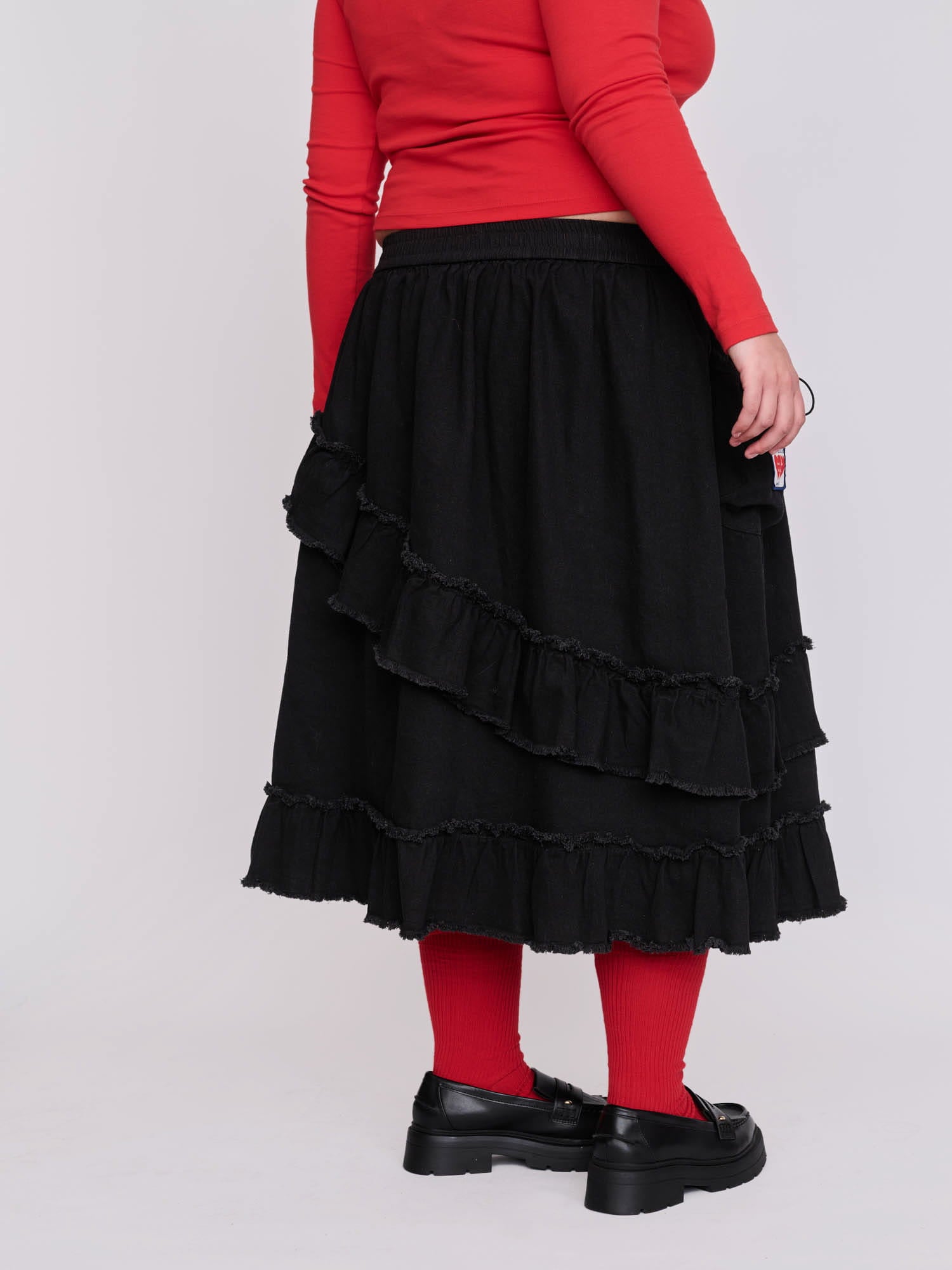 Mixed Frill Skirt – Lazy Oaf
