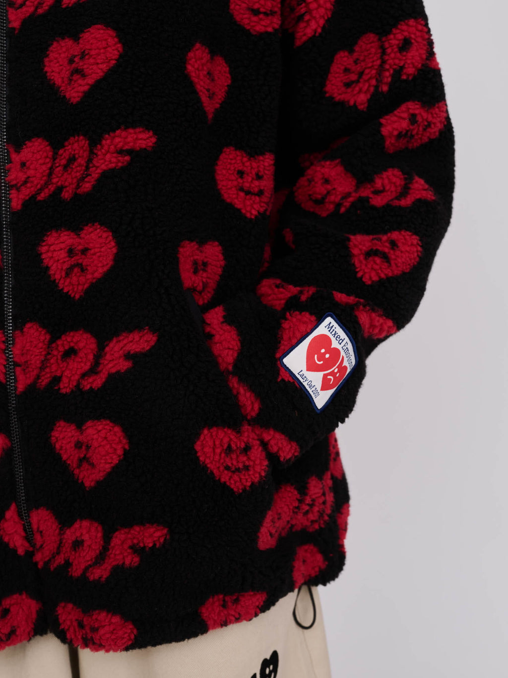 Oaf Heart Zip Through Fleece