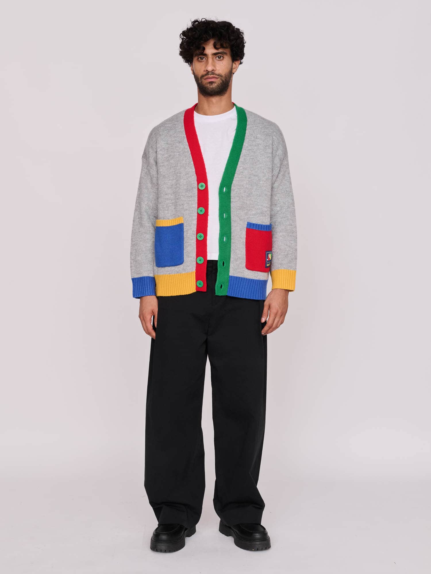 colorful_style୨୧⋆* Colour Block Cardigan – Lazy Oaf