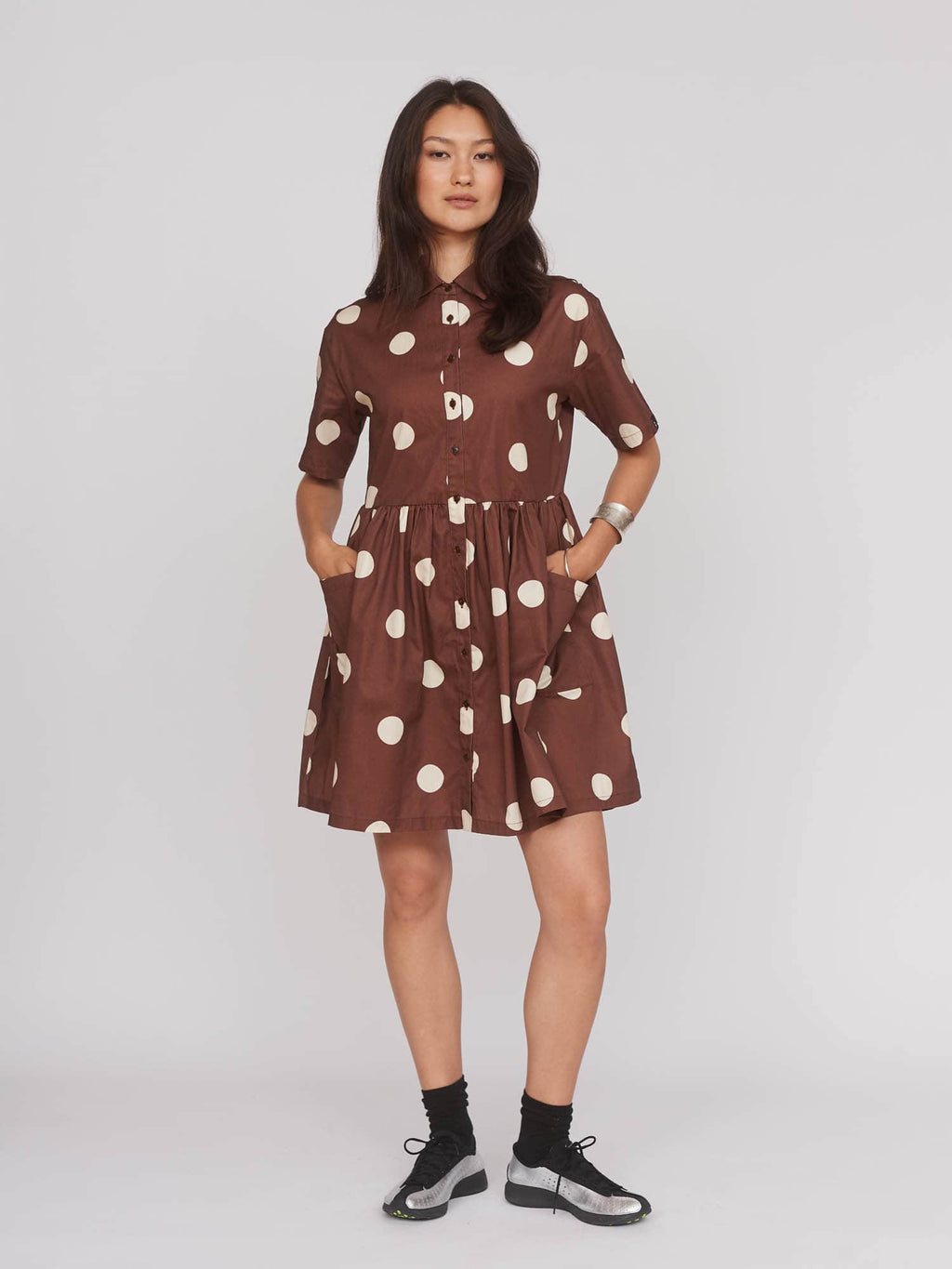 Polka Dot Mini Shirt Dress – Lazy Oaf Polka Dot Mini Shirt Dress – Lazy Oaf