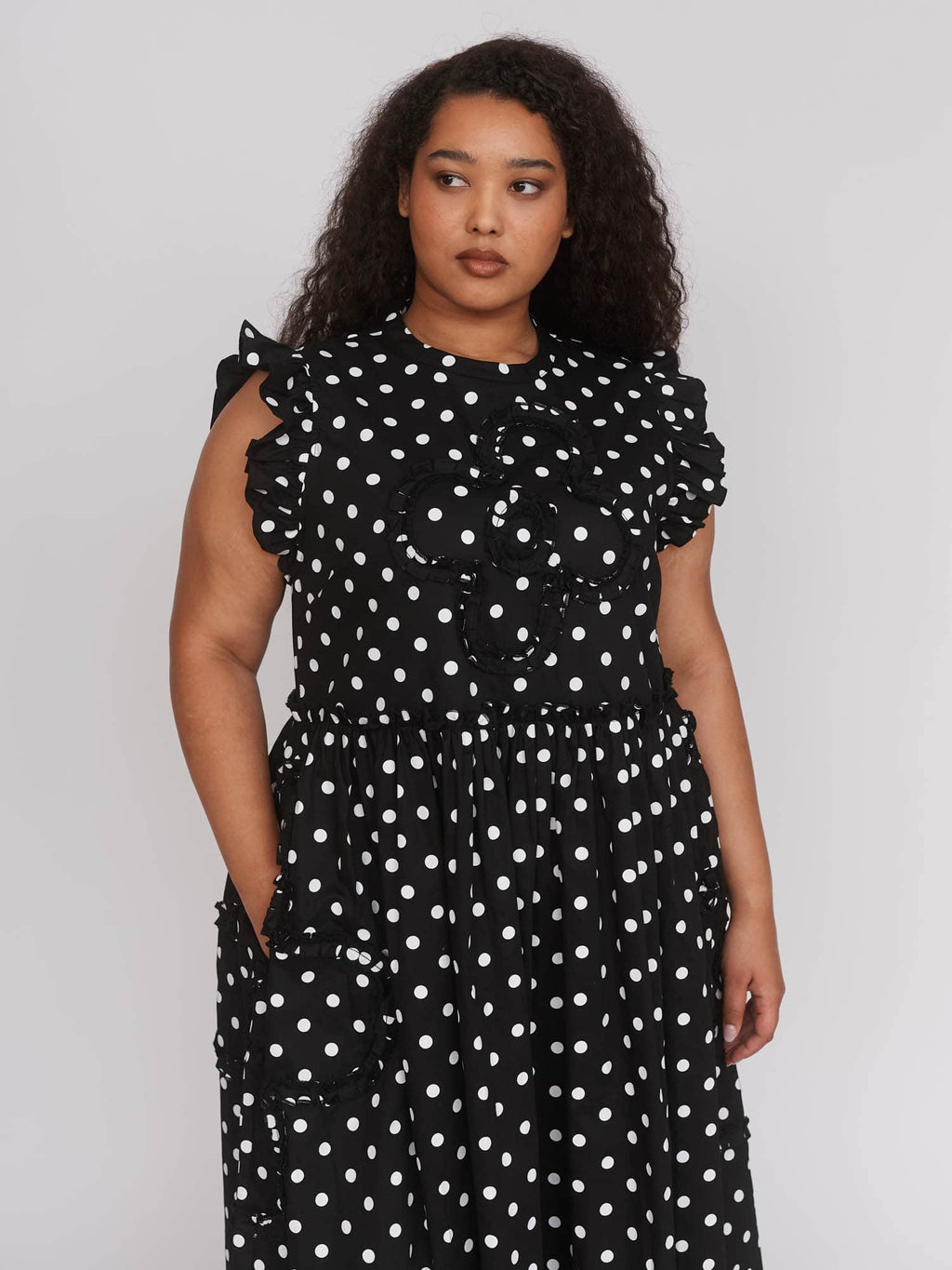 Big Polka Dot Flower Dress Lazy Oaf Big Polka Dot Flower Dress Lazy Oaf