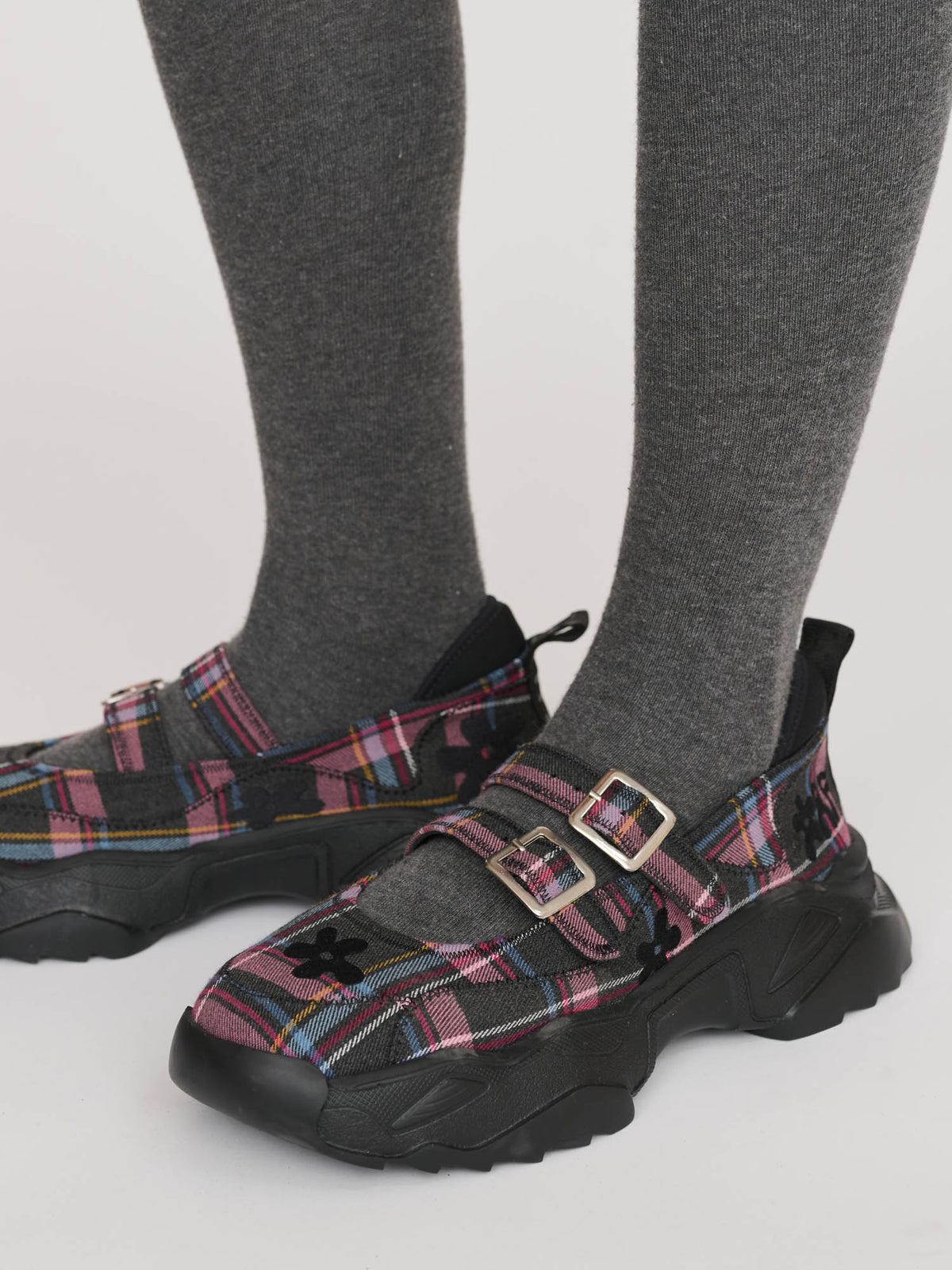 Checks Sneaker Mary Janes