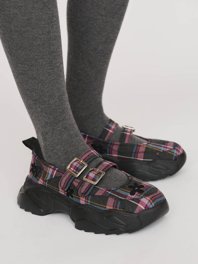 Checks Sneaker Mary Janes