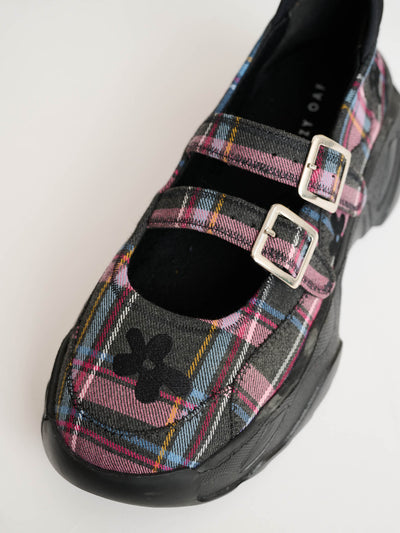 Checks Sneaker Mary Janes