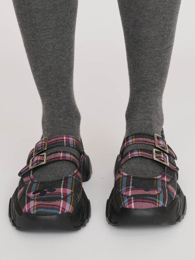 Checks Sneaker Mary Janes