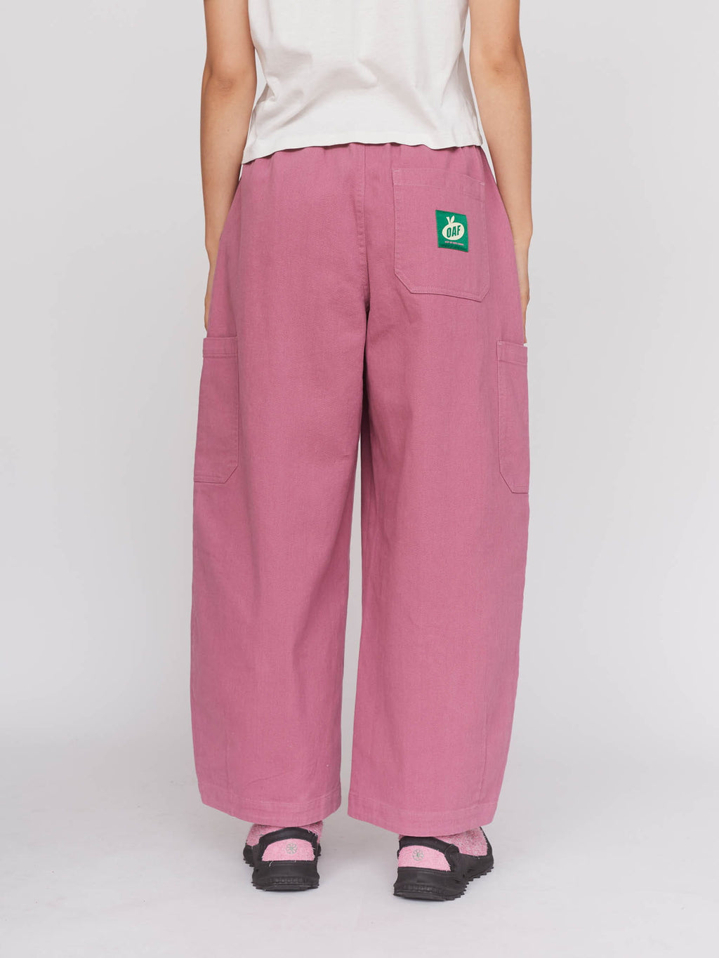 Bev Pink Barrel Leg Pants