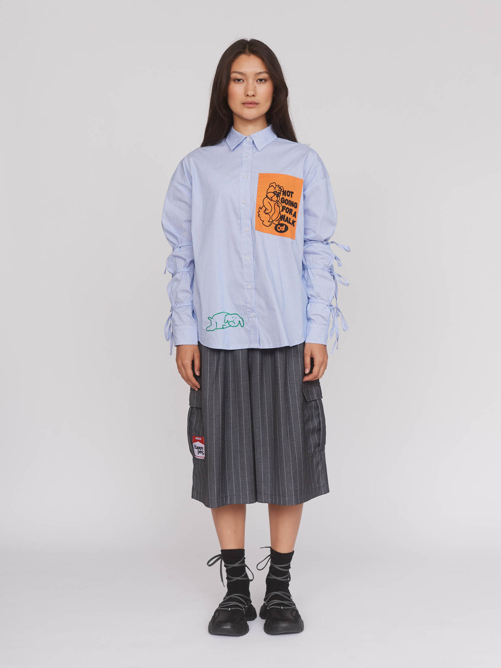 model:Aira wears size S and is 5’9”