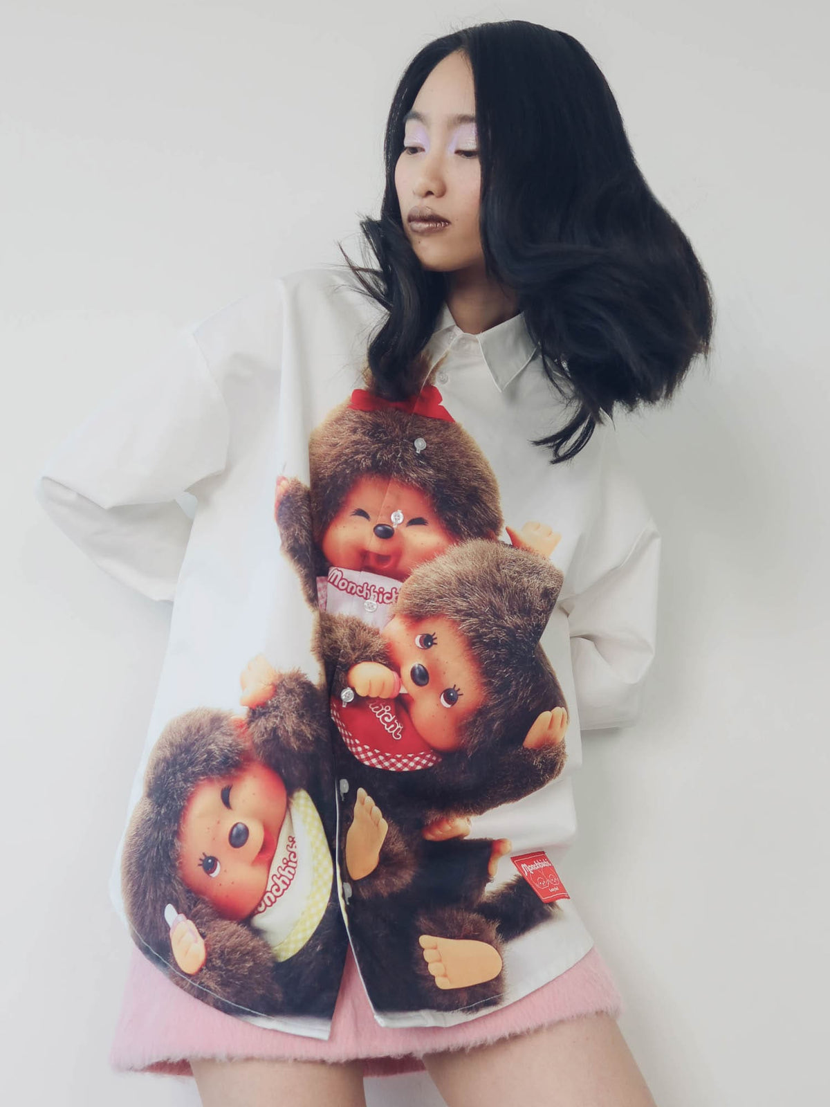 Sweatshirt Femme Monchhichi Noir - Taille 42/44 (équivalent L) - Occasion Très Bon état