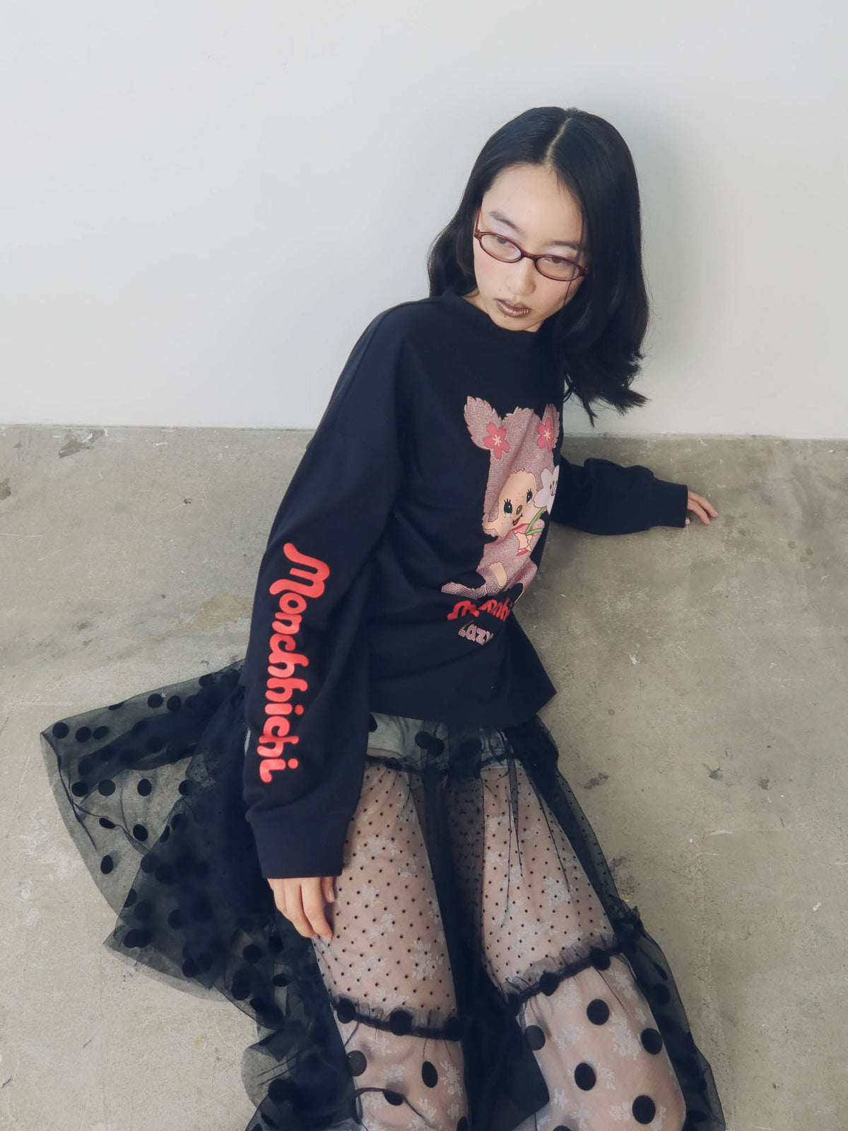 Monchhichi x Lazy Oaf Long Sleeve Tee