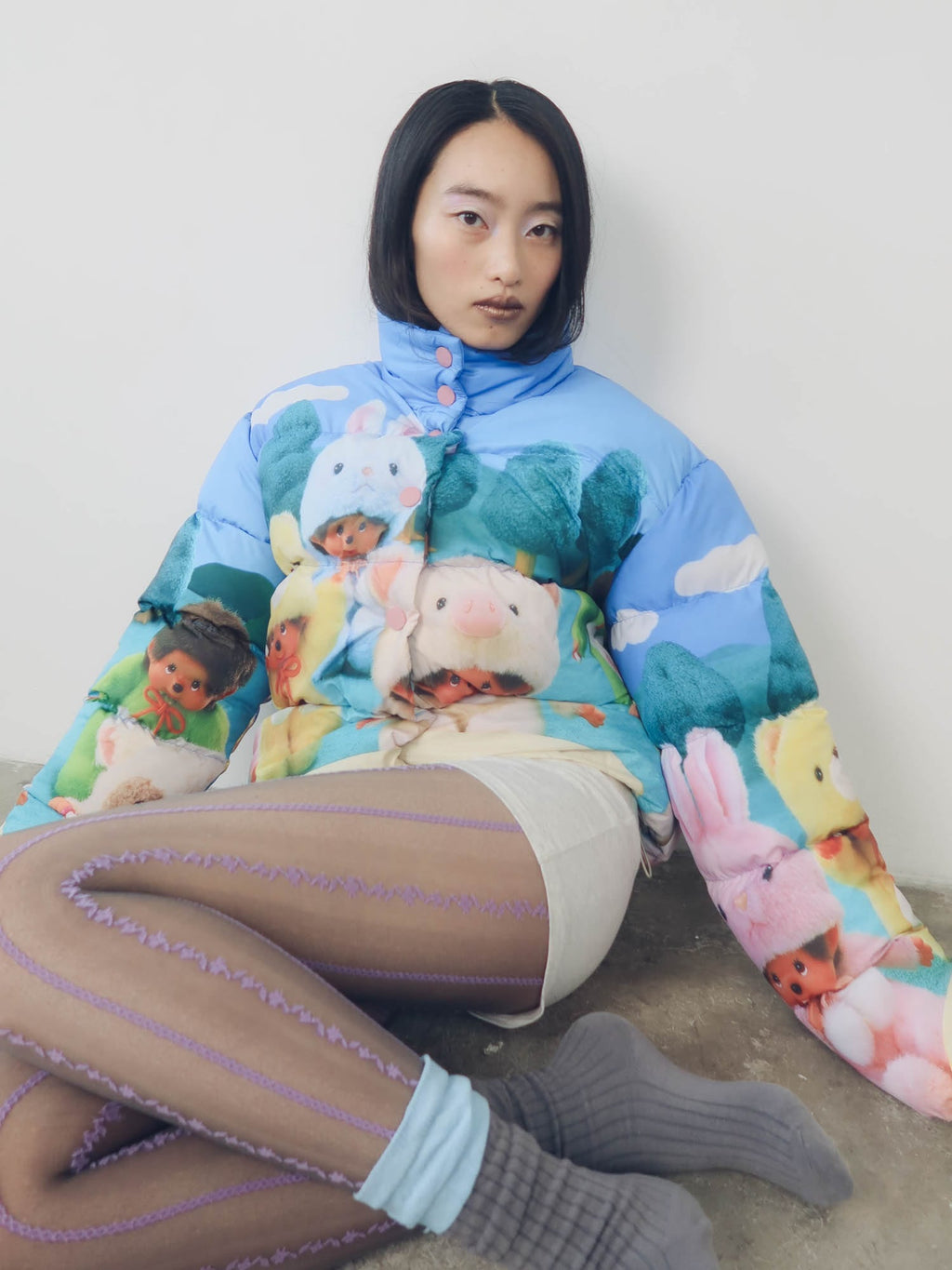 Monchhichi x Lazy Oaf Cloud Puffer Coat