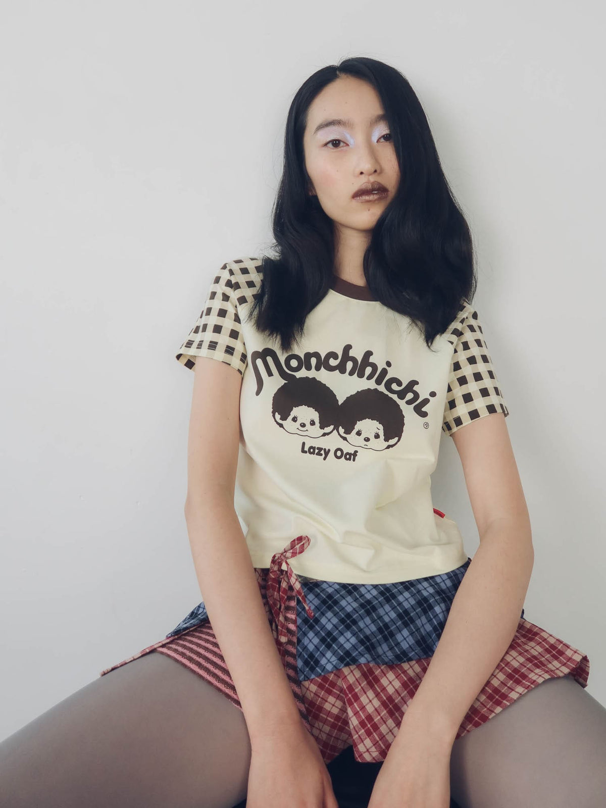Monchhichi x Lazy Oaf Baby Tee