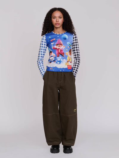 model:Florence wears size 8 and is 5’6”