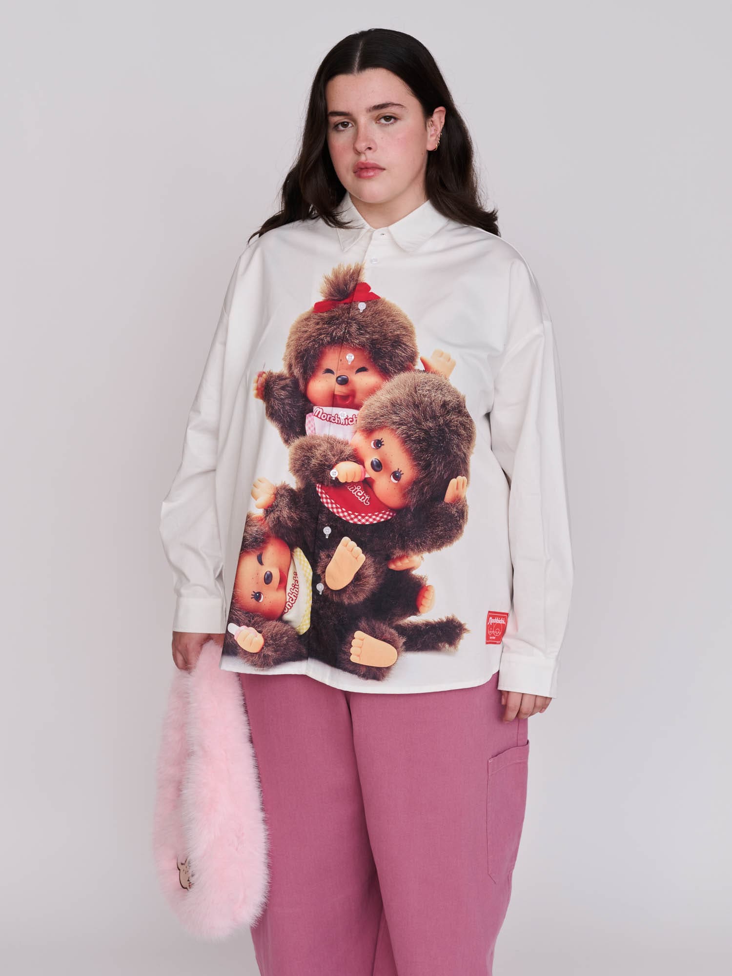 Monchhichi Long Sleeve Shirt| Lazy Oaf Collaboration