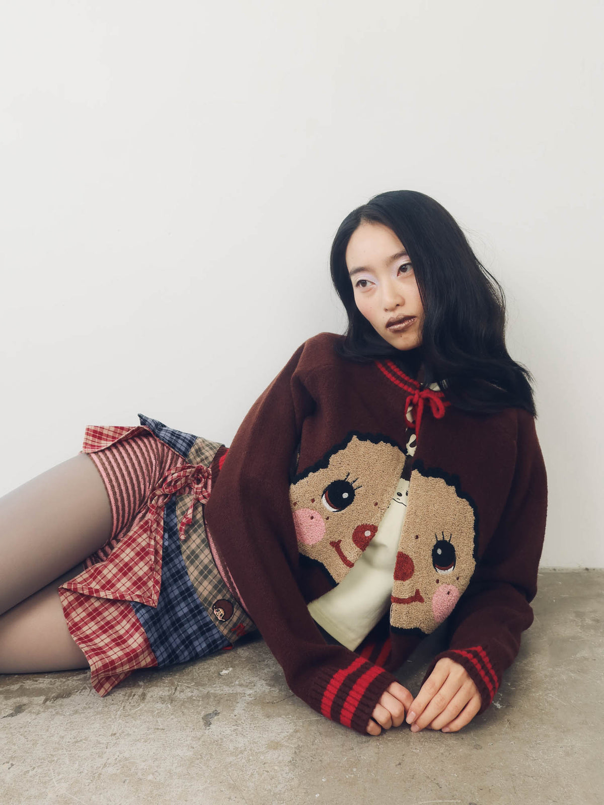 Monchhichi x Lazy Oaf Cardigan