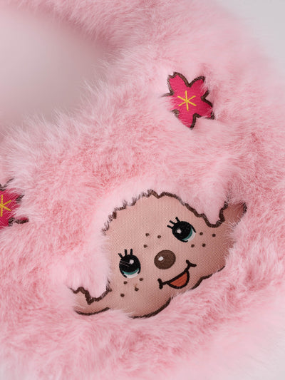 Monchhichi x Lazy Oaf Mini Pink Floofy Bag