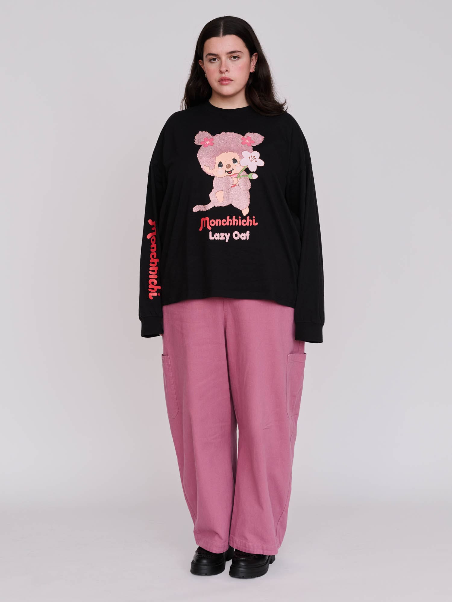 Monchhichi Long Sleeve Tee – Lazy Oaf