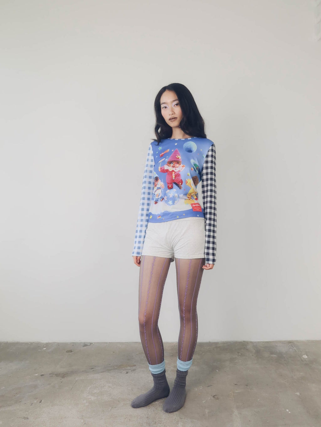 Monchhichi x Lazy Oaf Mash Up Top