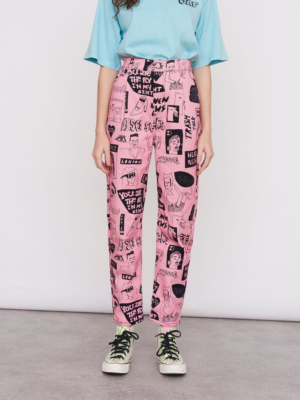 Lazy Oaf Band Poster Pants