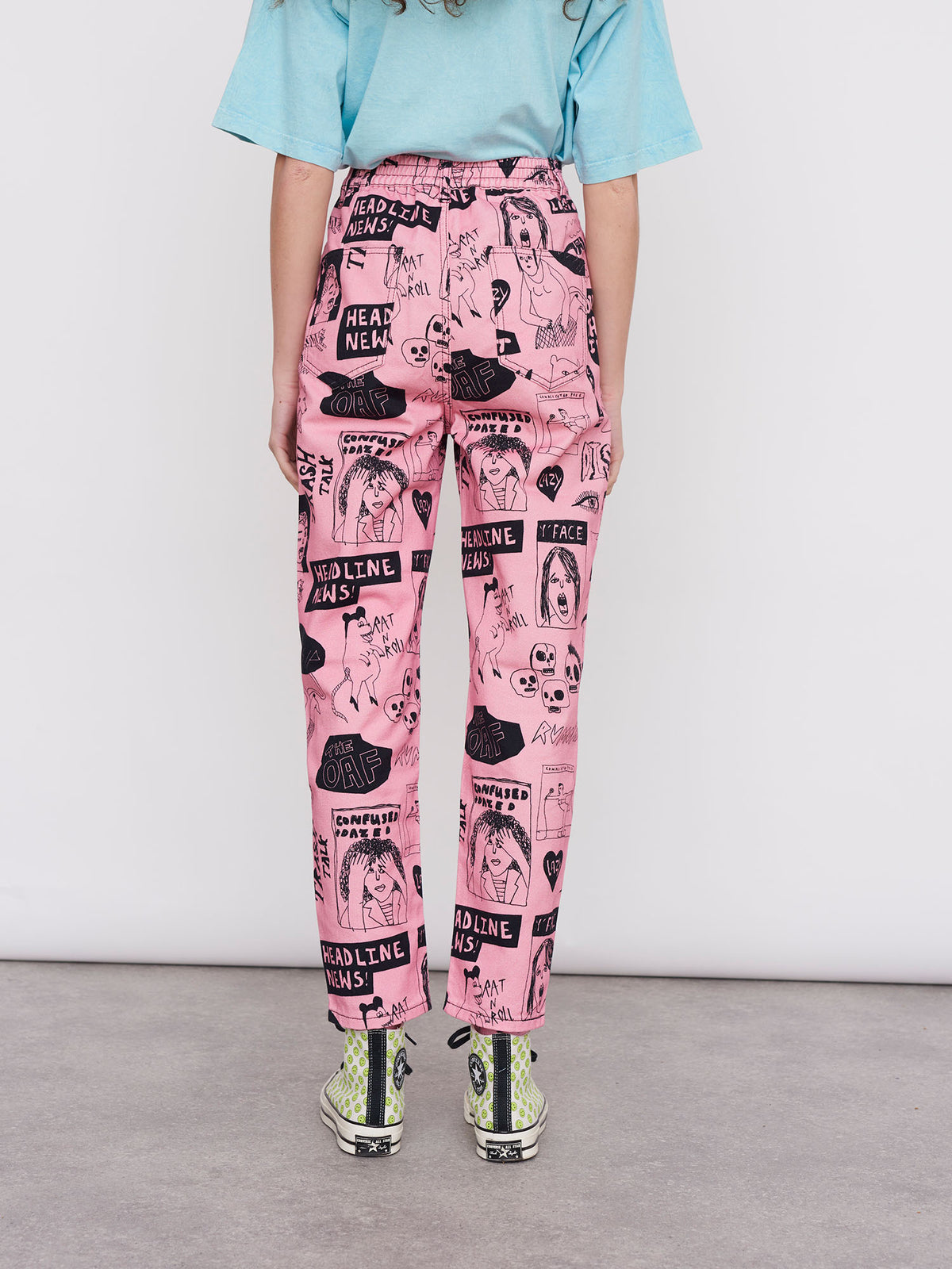 Lazy Oaf Band Poster Pants